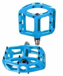 Pédales Plates SB3 Unicolor Alu - Bleu